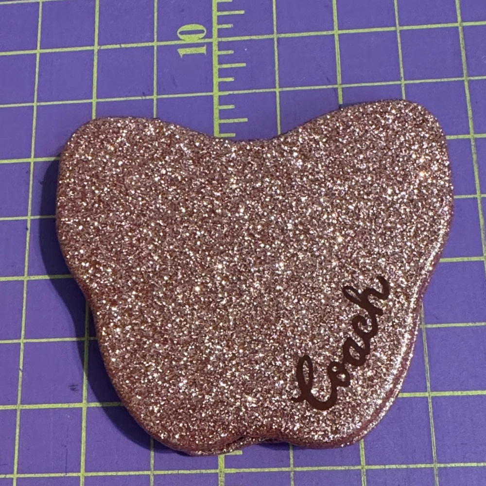 Coach Pink Glitter Butterfly Mirror